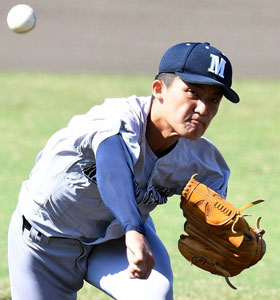 【写真】【３回戦・延岡学園-宮崎学園】７安打完封した宮崎学園の源