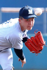 【写真】【２回戦・小林-宮崎学園】１６奪三振で完封した宮崎学園の源隆＝アイビー