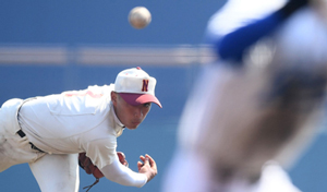 【写真】【２回戦・門川－日南】３失点１０奪三振で完投した日南の齋藤＝アイビー